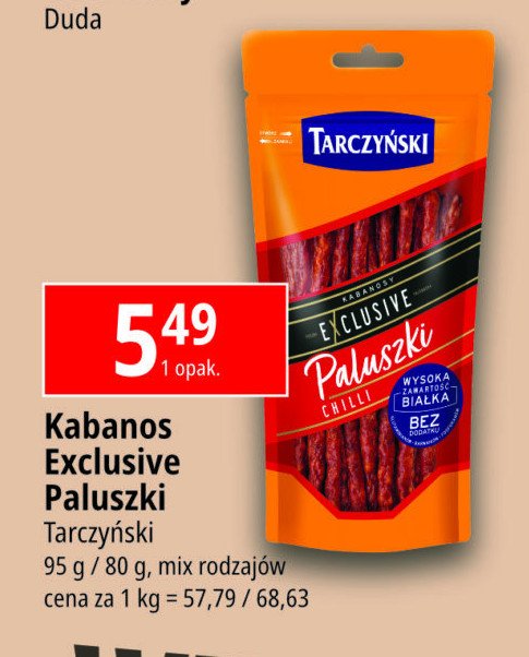 Kabanosy chilli Tarczyński exclusive promocja