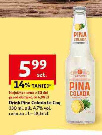 Drink pina colada LE COQ promocja