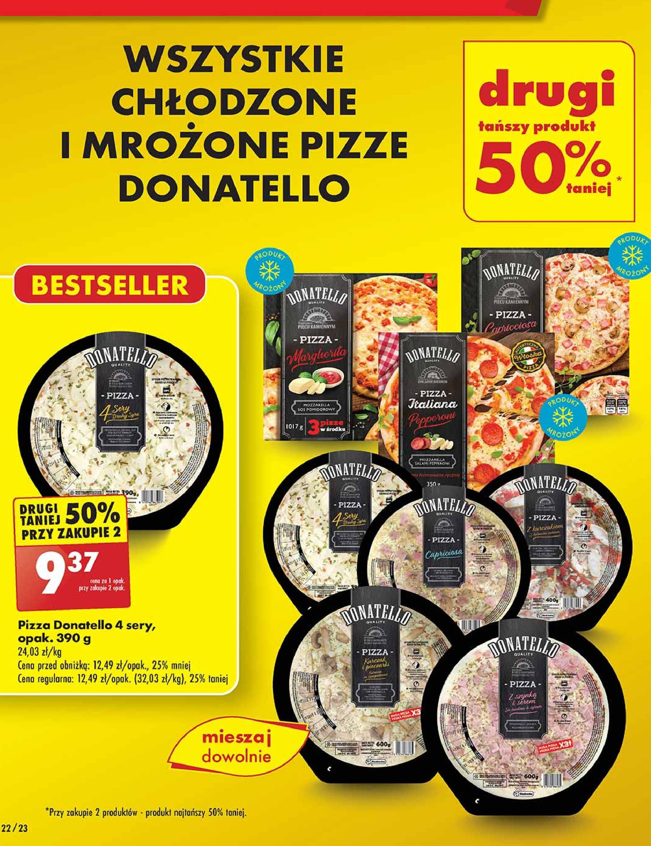 Pizza 4 sery Donatello pizza promocja