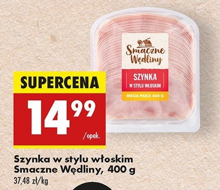 Szynka w stylu włoskim Smaczne wędliny promocja w Biedronka