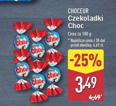 Cukierki choco bits Choceur promocja w Aldi