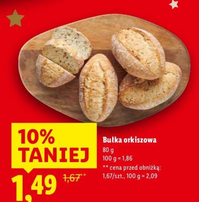 Bułka orkiszowa promocja w Lidl