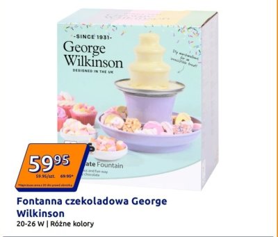 Fontanna czekoladowa George Wilkinson promocja w Action