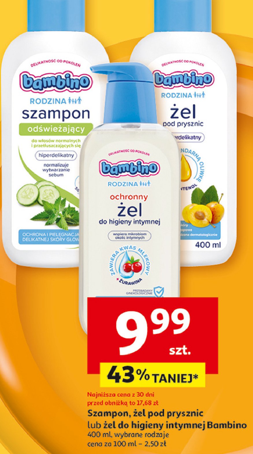 Szampon do włosów odświeżający Bambino rodzina promocja