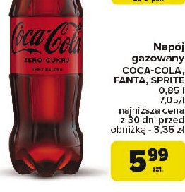 Napój pomarańczowy Fanta promocja w Carrefour