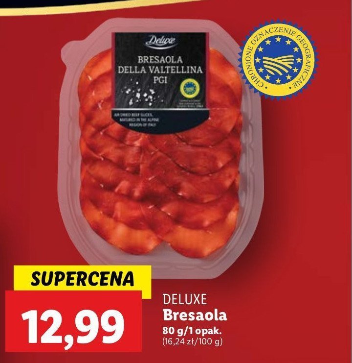 Szynka bresaola Deluxe promocja