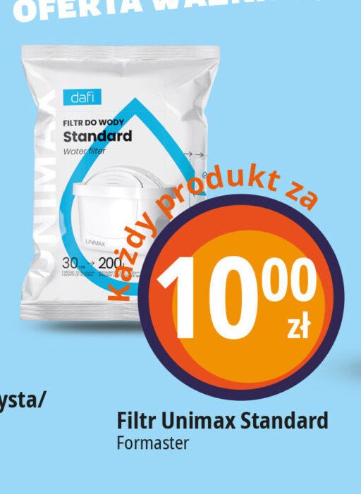 Wkład unimax Dafi promocja