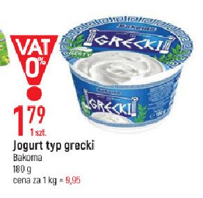 Jogurt grecki Bakoma bio promocja w Selgros