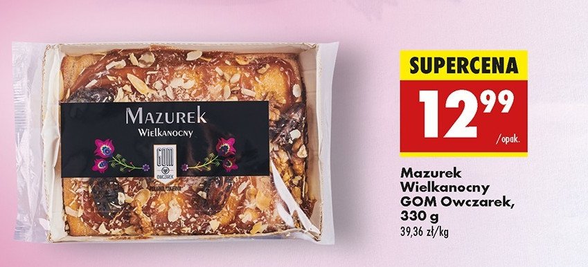 Mazurek wielkanocny Gom owczarek promocja