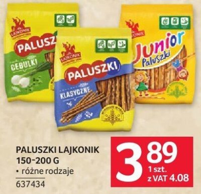 Paluszki lajkonik 150-200 g różne rodzaje promocja w Selgros