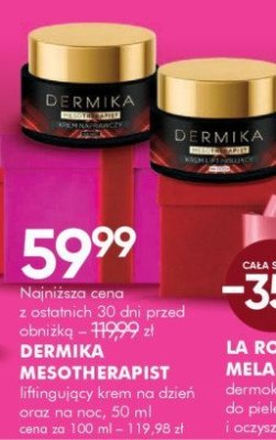 Krem na dzień i noc DERMIKA MESOTHERAPIST liftingujący, 50 ml promocja w Super-Pharm