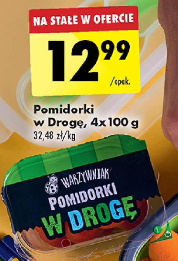 Pomidorki w drogę Biedronka warzywniak promocja