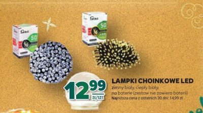 Lampki choinkowe LED zimny biały, ciepły biały promocja w Stokrotka