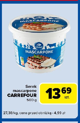 Serek mascarpone Carrefour classic promocja