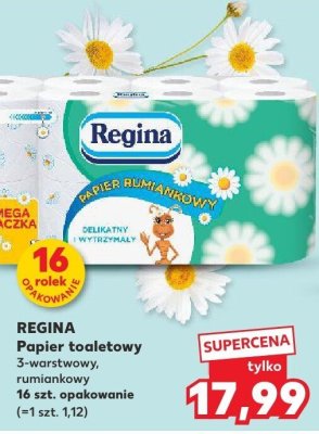 Papier toaletowy 3-warstwowy, rumiankowy Regina promocja