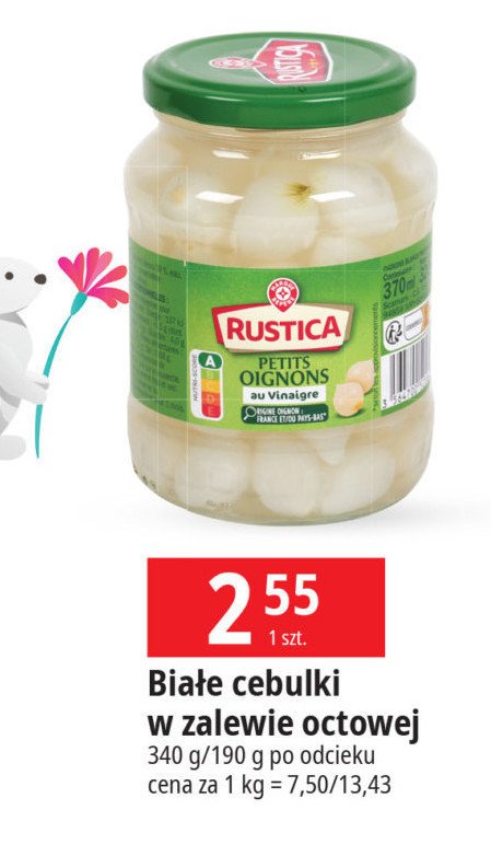 Cebulki marynowane w zalewie octowej Wiodąca marka rustica promocja