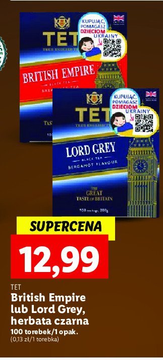 Herbata lord grey Tet promocja
