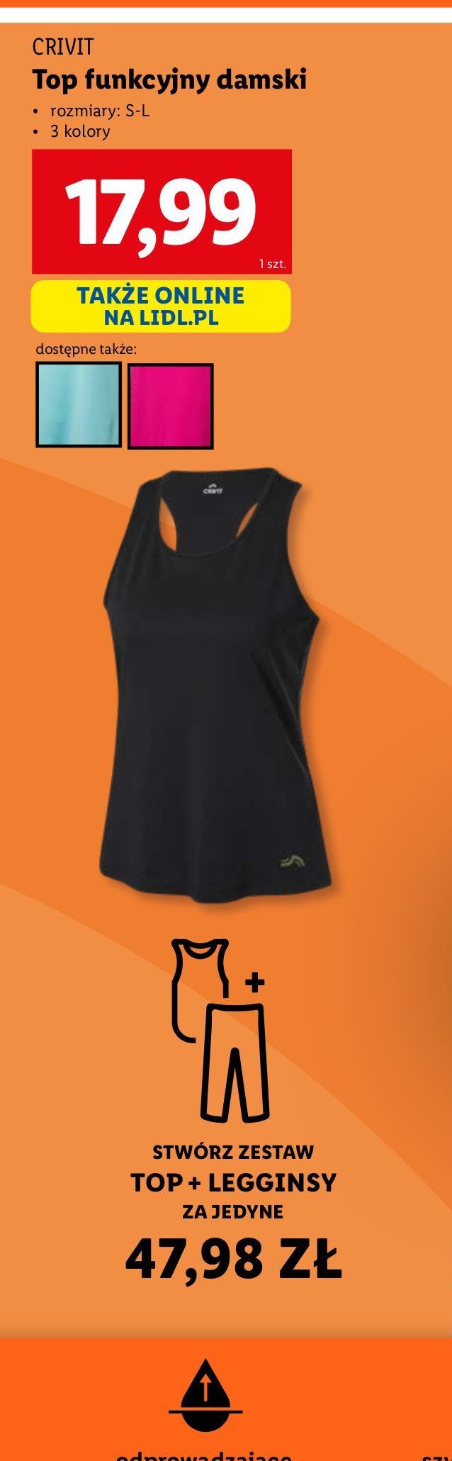 Top funkcyjny damski s-l Crivit promocja