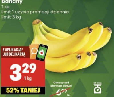 Banany promocja w Delikatesy Centrum