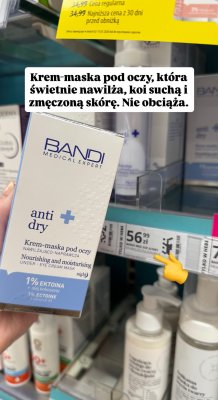 Krem-maska pod oczy anti dry nawilżająco-naprawcza promocja w Hebe