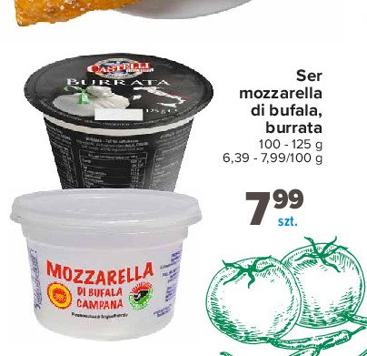 Ser mozzarella di latte di bufala Castelli promocja