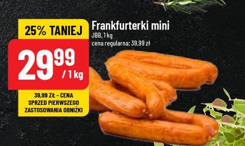 Frankfurterki mini Jbb bałdyga promocja w POLOmarket