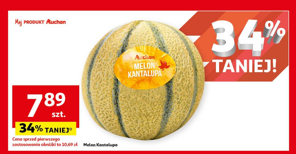 Melon kantalupa Auchan promocja