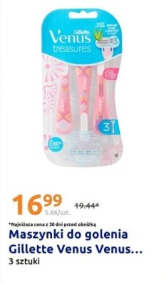 Maszynki do golenia Venus 3 sztuki promocja w Action