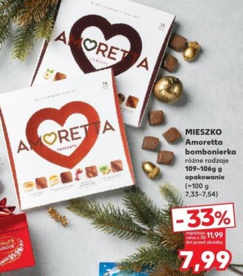 Bombonierka Amoretta różne rodzaje promocja w Kaufland