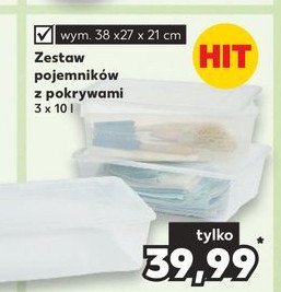 Pojemniki do przechowywania 10 l promocja