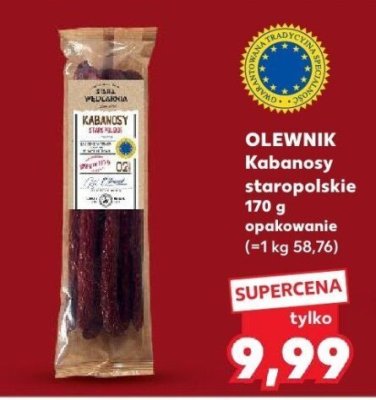 Kabanosy Olewnik staropolskie 170 g promocja w Kaufland