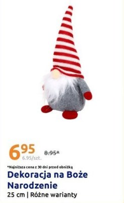 Dekoracja na Boże Narodzenie 25 cm promocja w Action