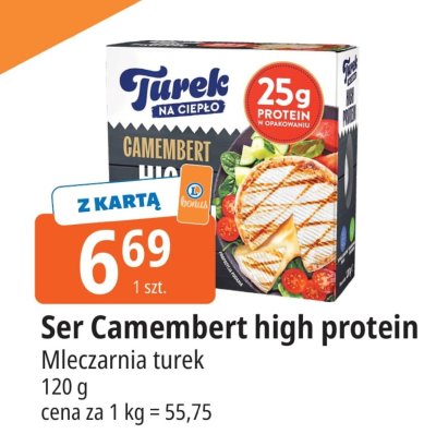 Ser Camembert high protein Turek promocja w Leclerc