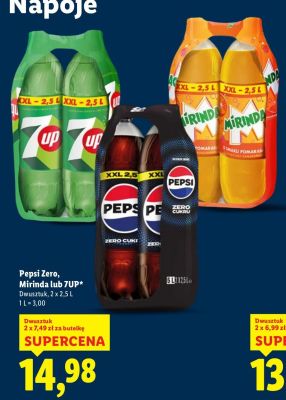 Napój 7up 2 x 2,5 l promocja w Lidl