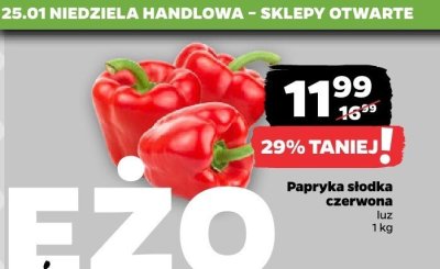 Papryka słodka czerwona luz promocja w Netto