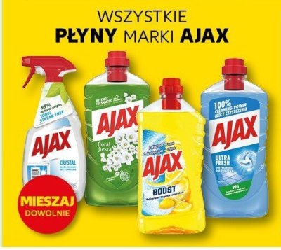 Wszystkie płyny marki Ajax promocja w Kaufland