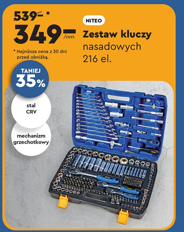 Zestaw kluczy w walizce Niteo tools promocja