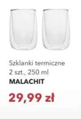 Szklanki termiczne 2 szt., 250 ml Malachit promocja w Nela