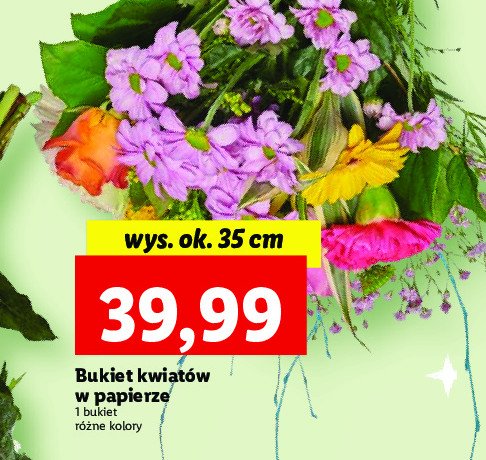 Bukiet kwiatów 35 cm promocja
