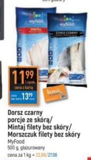 Dorsz czarny Myfood promocja w Intermarche