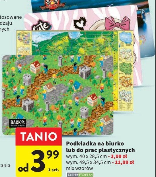 Podk艂adka na biurko 49.5 x 34.5 cm Derform promocja
