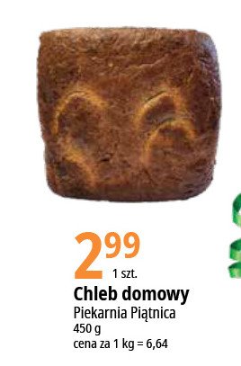 Chleb domowy PIEKARNIA PIĄTNICA promocja