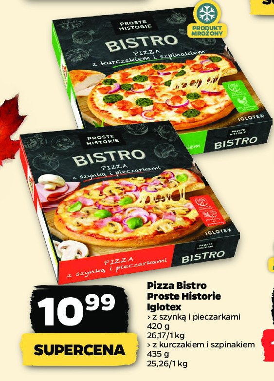 Pizza z szynk膮 i pieczarkami Iglotex proste historie bistro promocja