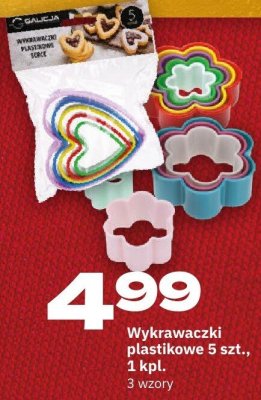 Wykrawaczki plastikowe 5 szt., 1 kpl. promocja w Twój Market