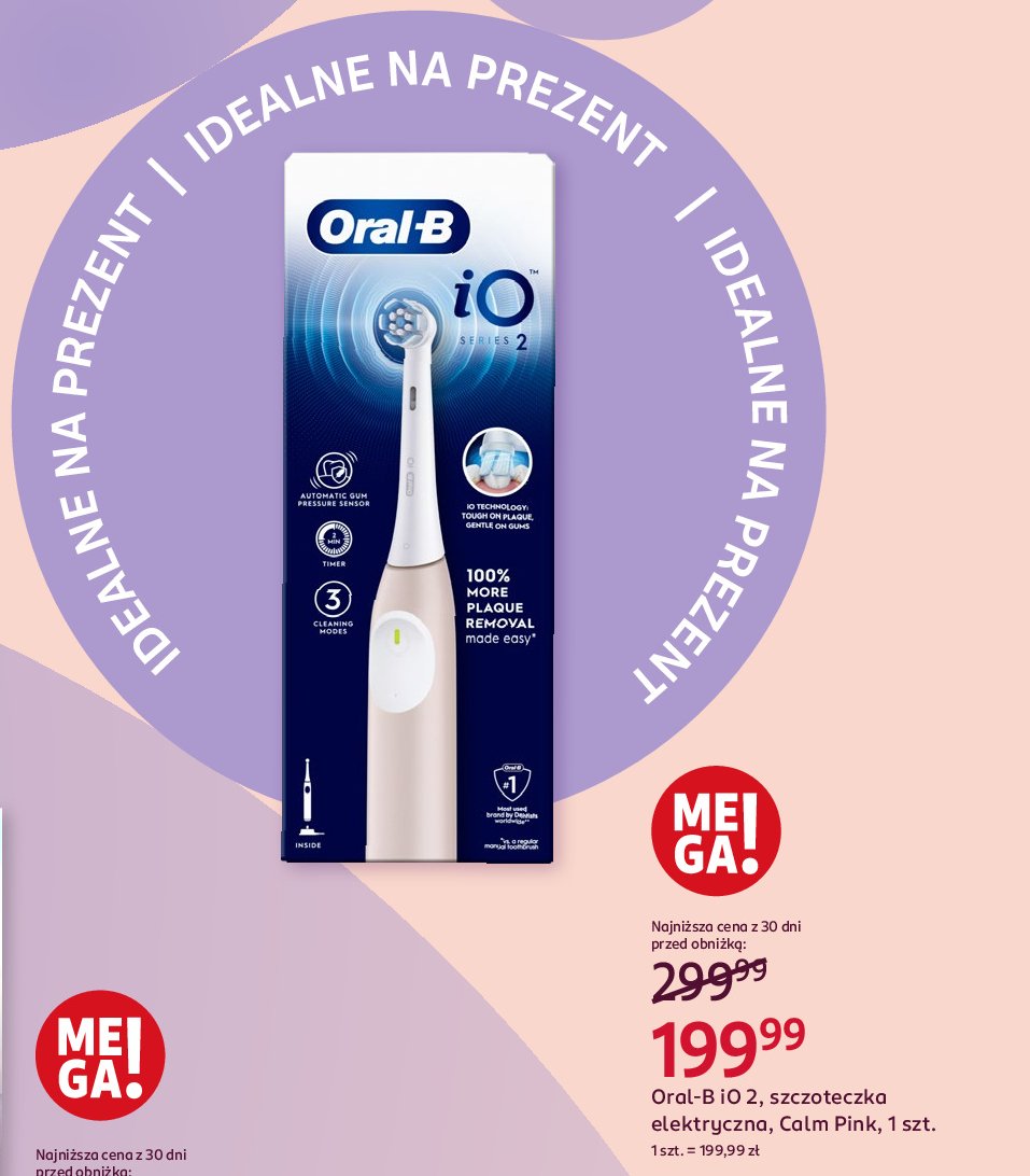 Szczoteczka calm pink ORAL-B IO promocja w Rossmann