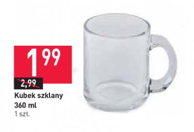 Kubek szklany poj. 360 ml promocja w Pepco