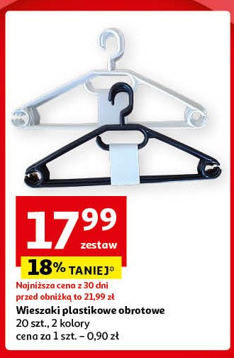 Wieszaki plastikowe promocja