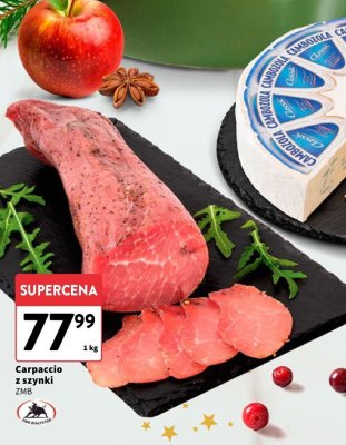Carpaccio z szynki ZMB promocja w Intermarche