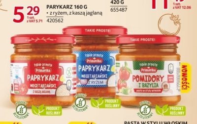 Pasta w stylu włoskim pomidory i bazylia 160g promocja w Selgros
