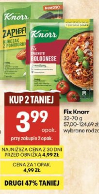 Fix Knorr 32-70g wybrane rodzaje promocja w Delikatesy Centrum